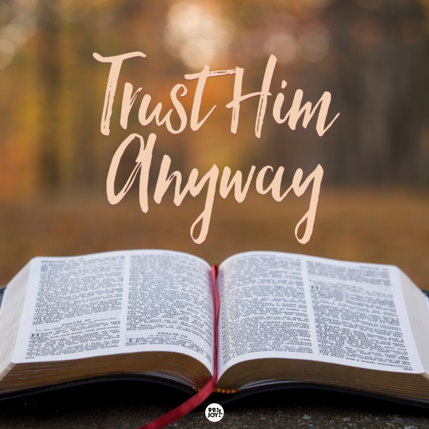 Trust Him Anyway