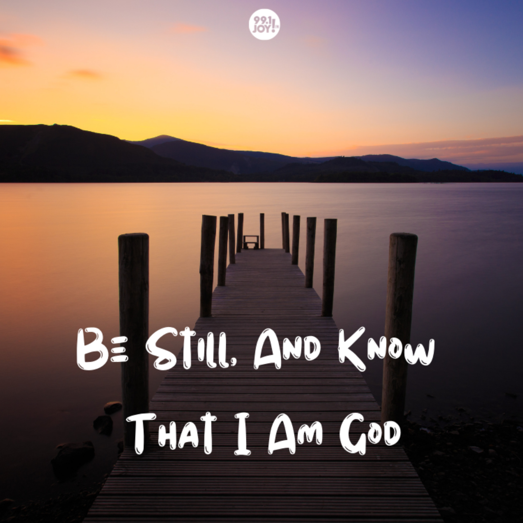 Be Still, And Know That I Am God