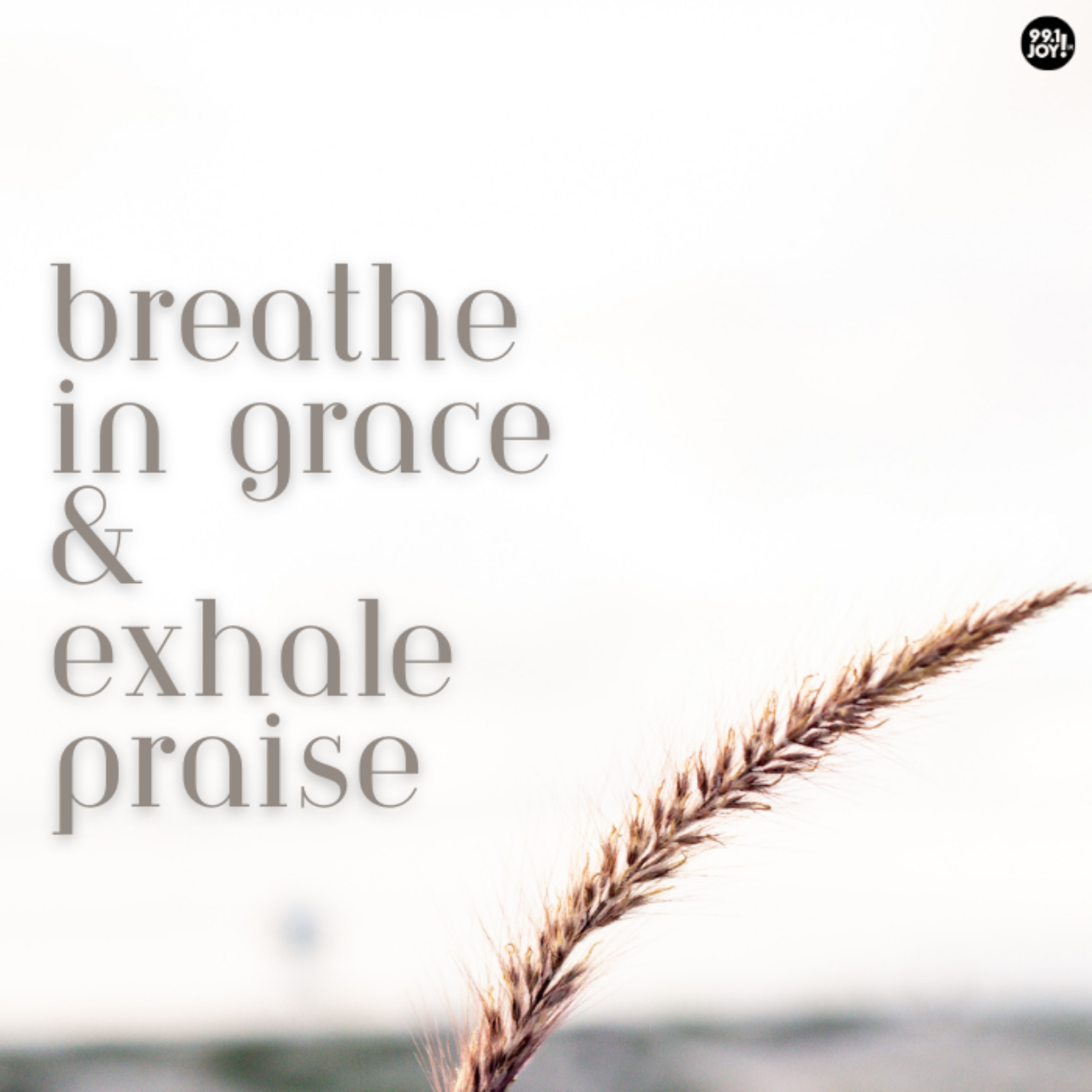 Breathe In Grace And Exhale Praise