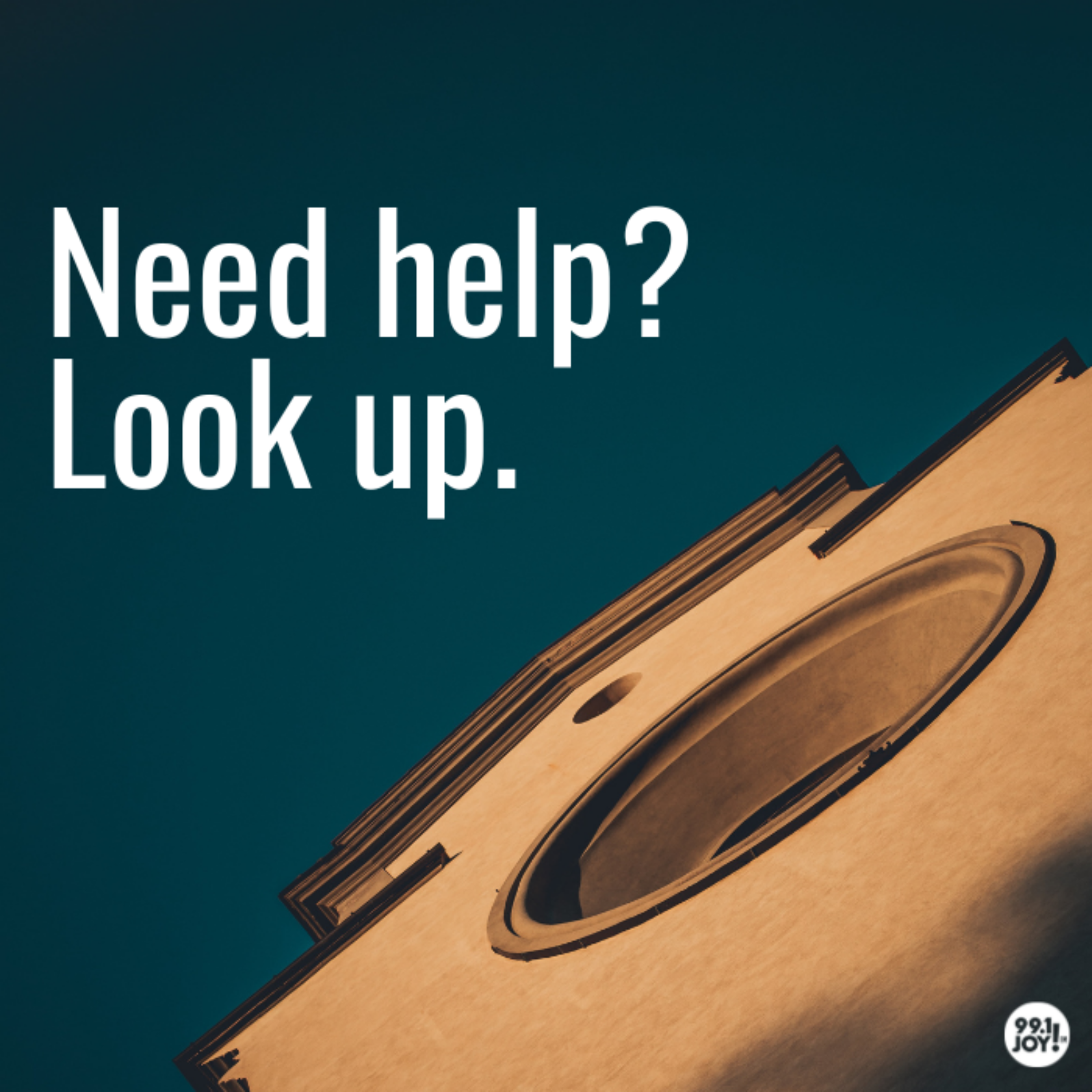 Need help? Look up.