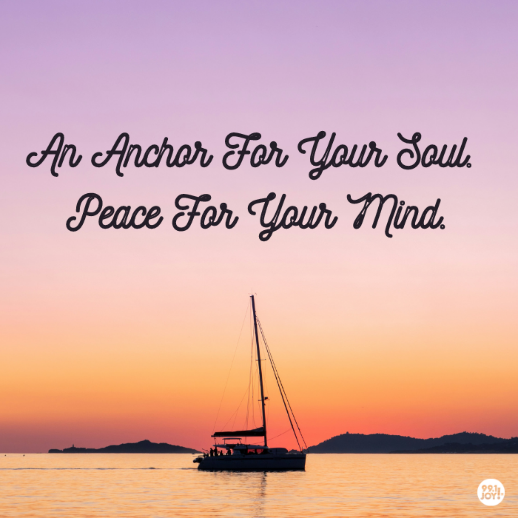 An Anchor For Your Soul. Peace For Your Mind.