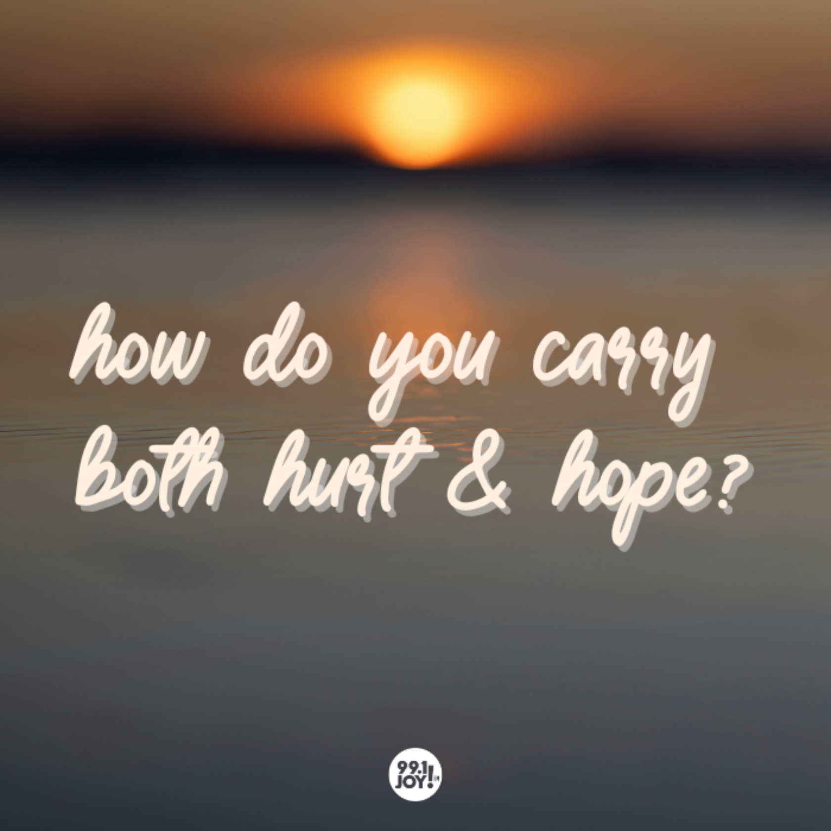 How Do You Carry Both Hurt And Hope?