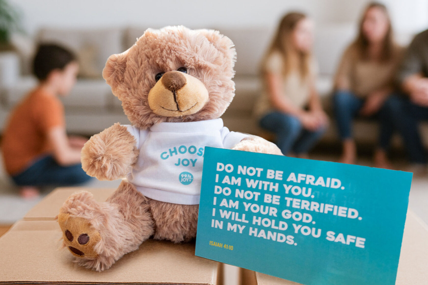Bringing Comfort Through Prayer Bears with JOY FM and Hoyleton Youth and Family Services