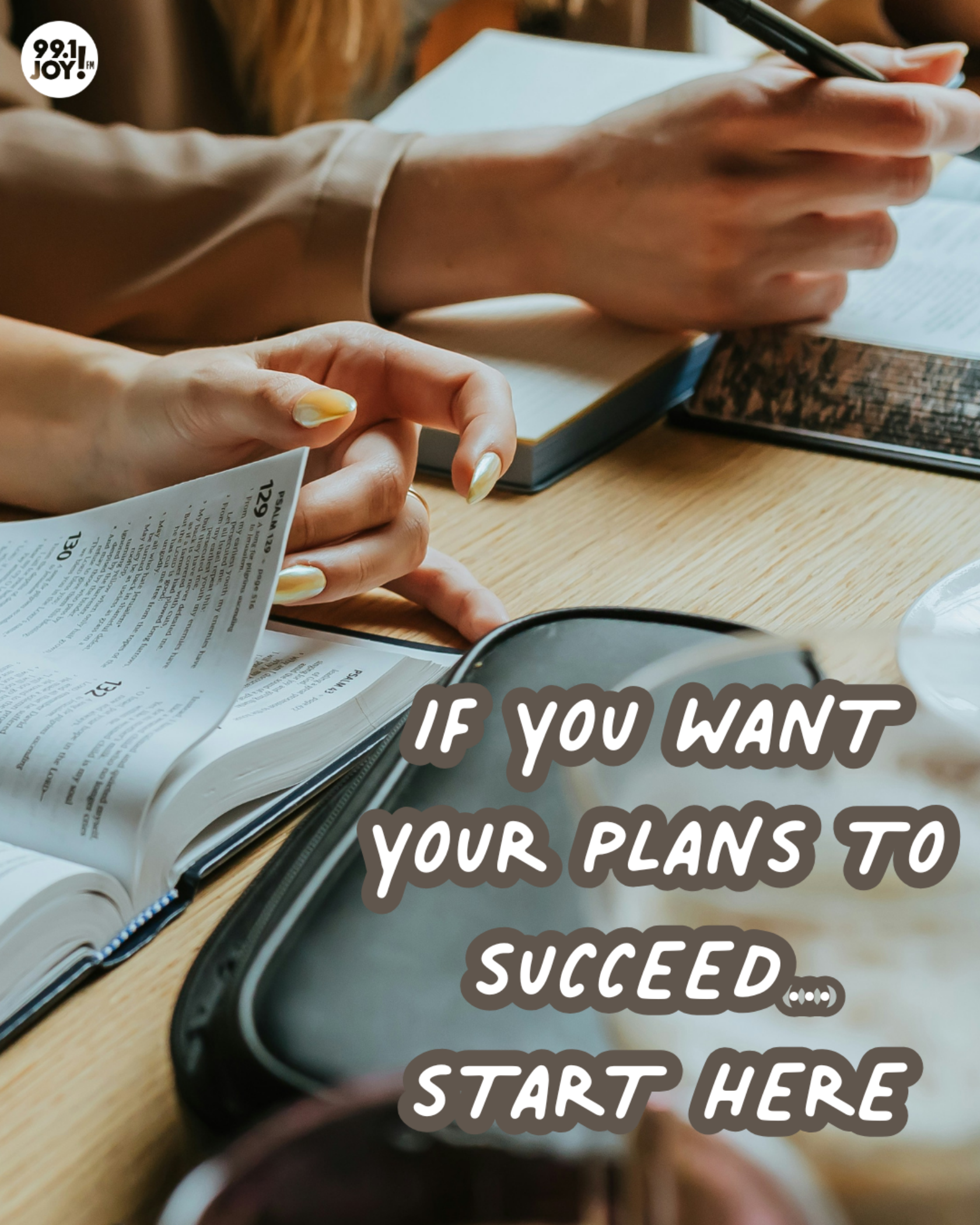 If You Want Your Plans To Succeed…Start Here