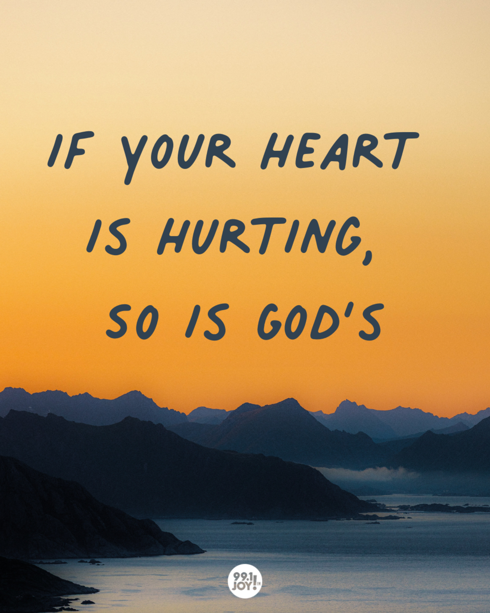 If Your Heart Is Hurting, So Is God’s