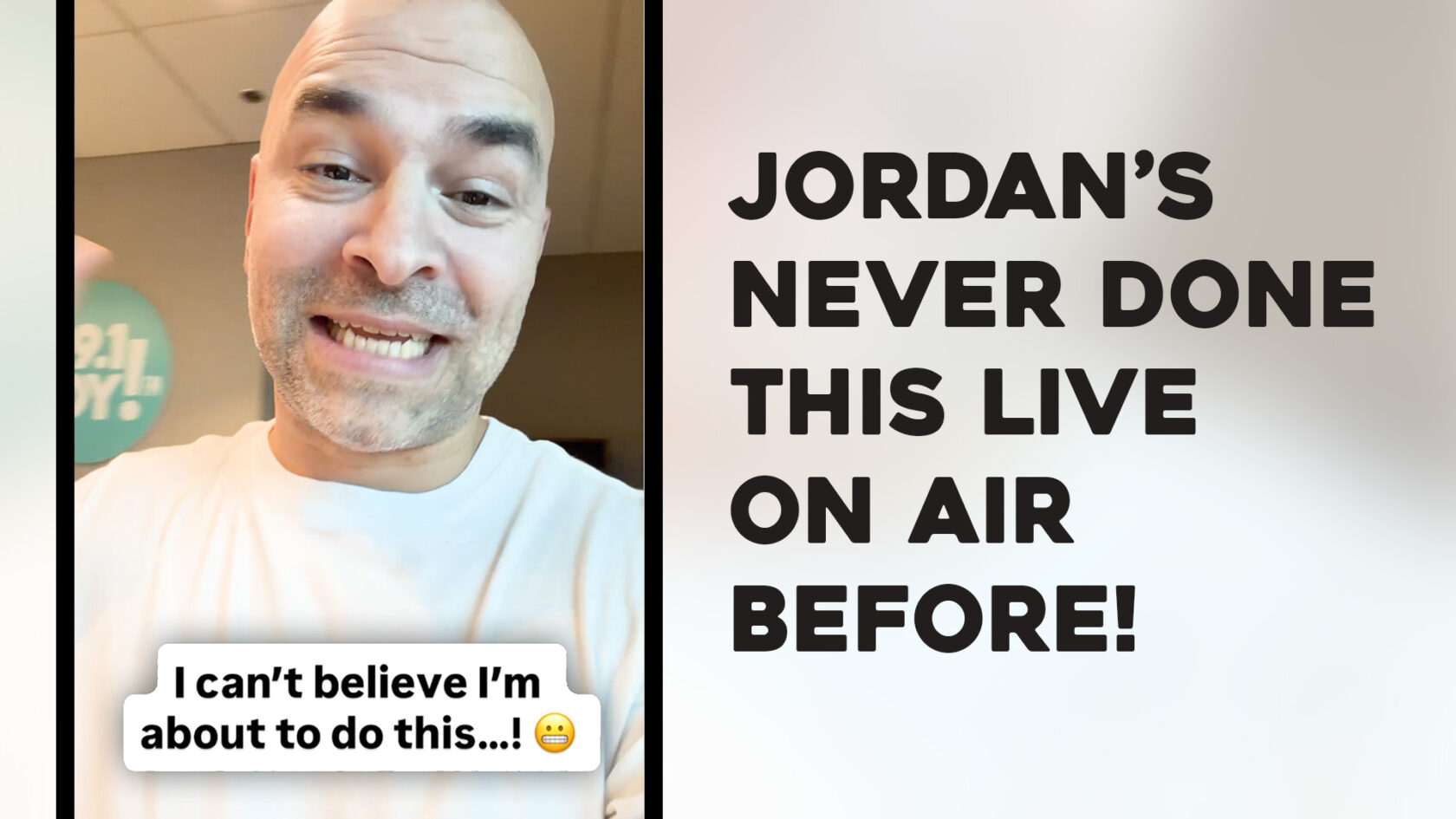 Jordan has NEVER done this live on air before!