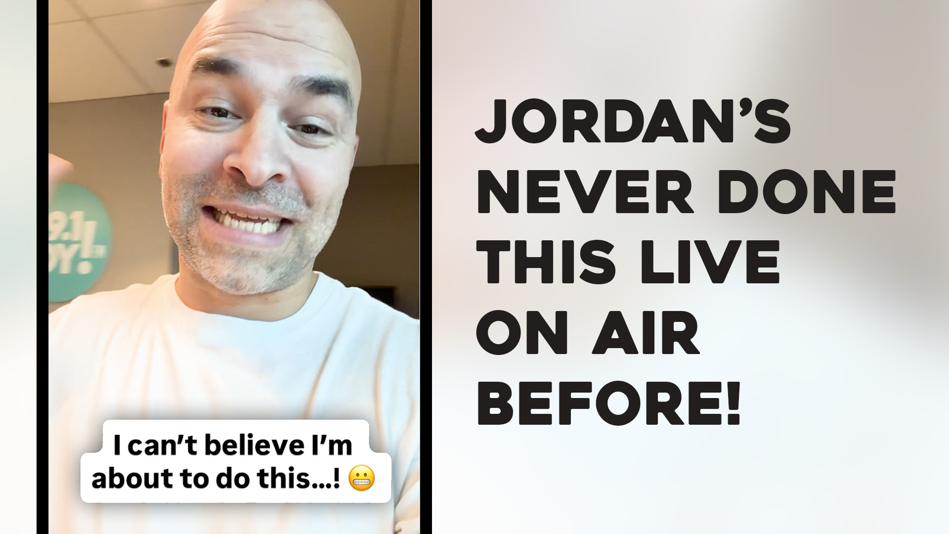 Jordan has NEVER done this live on air before!
