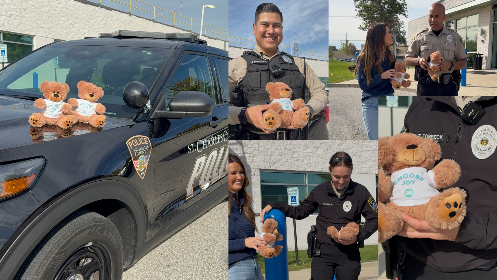 Providing Local Police with Teddy Bears for Children They Encounter