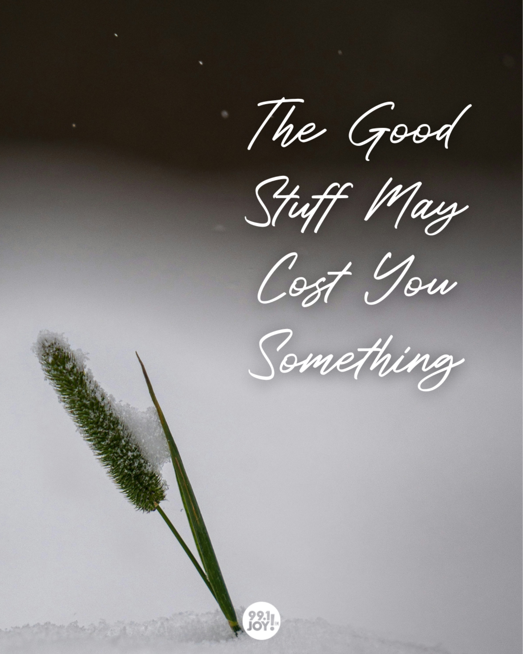 The Good Stuff May Cost You Something