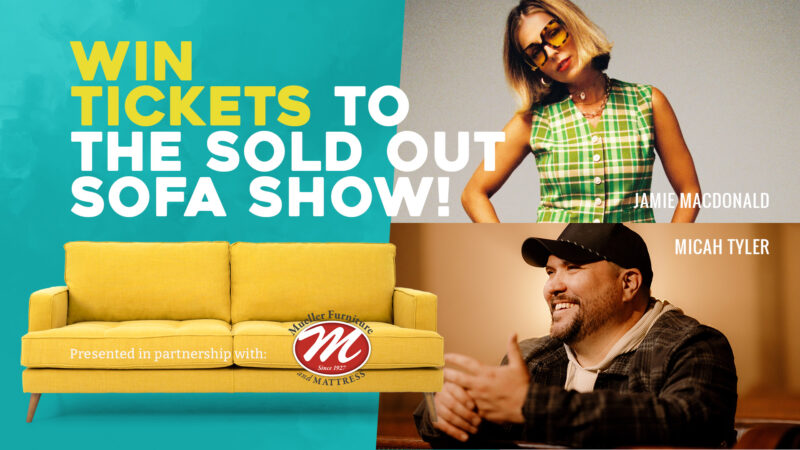 Win Free Tickets To See Jamie MacDonald & Micah Tyler at the Sofa Show