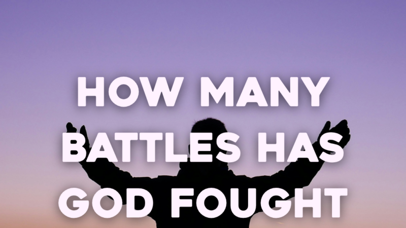 How Many Battles Has God Fought On Your Behalf? 