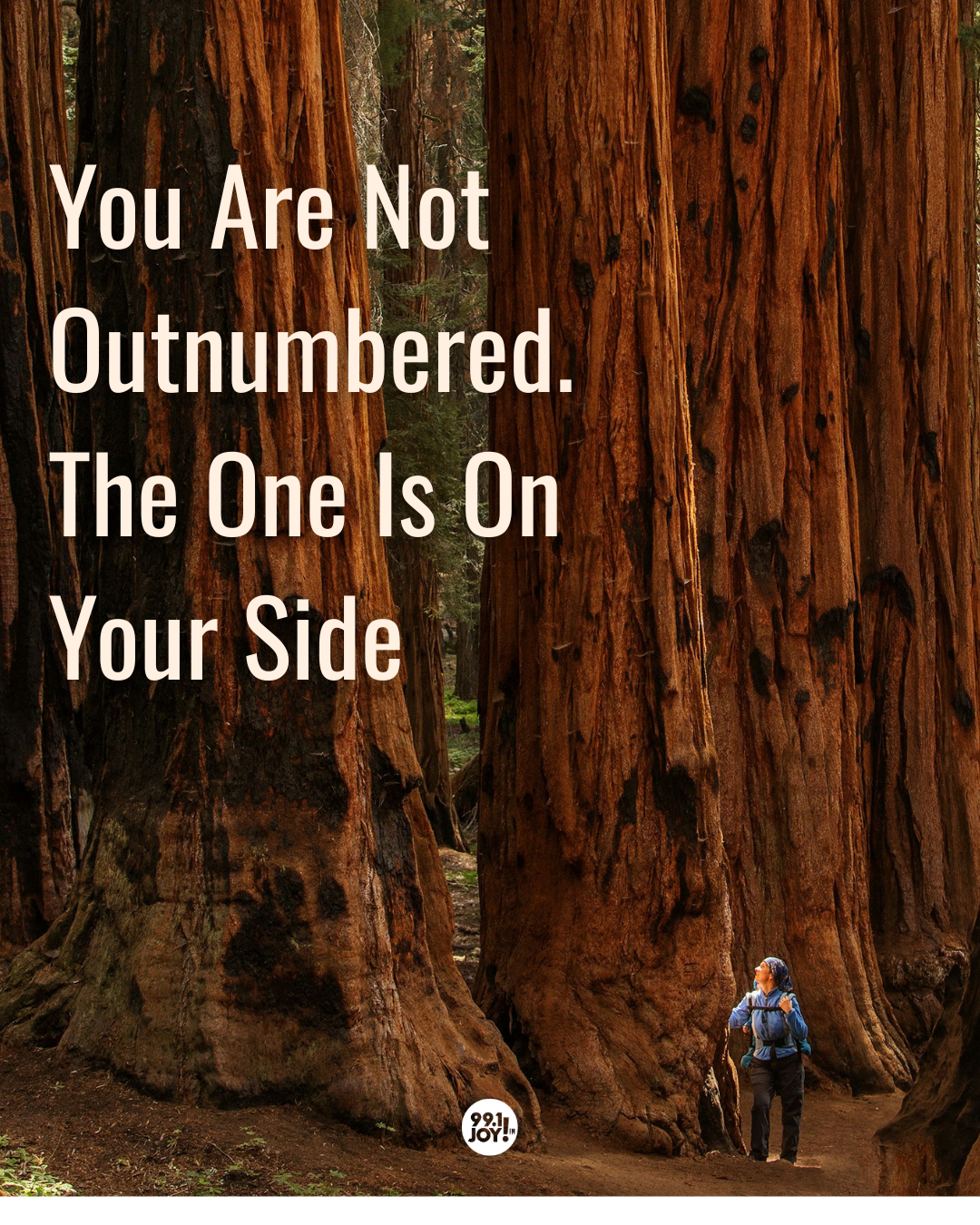You Are Not Outnumbered. The One Is On Your Side