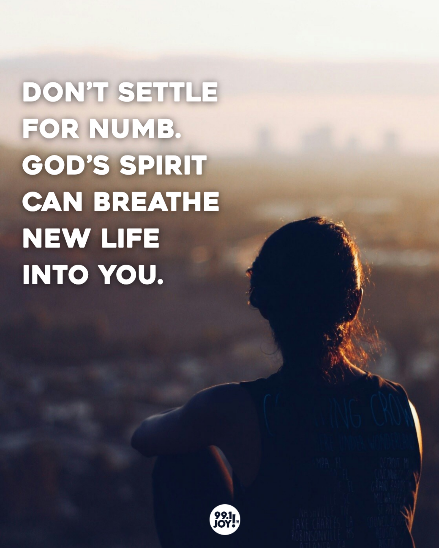 Don’t Settle For Numb. God’s Spirit Can Breathe New Life Into You.