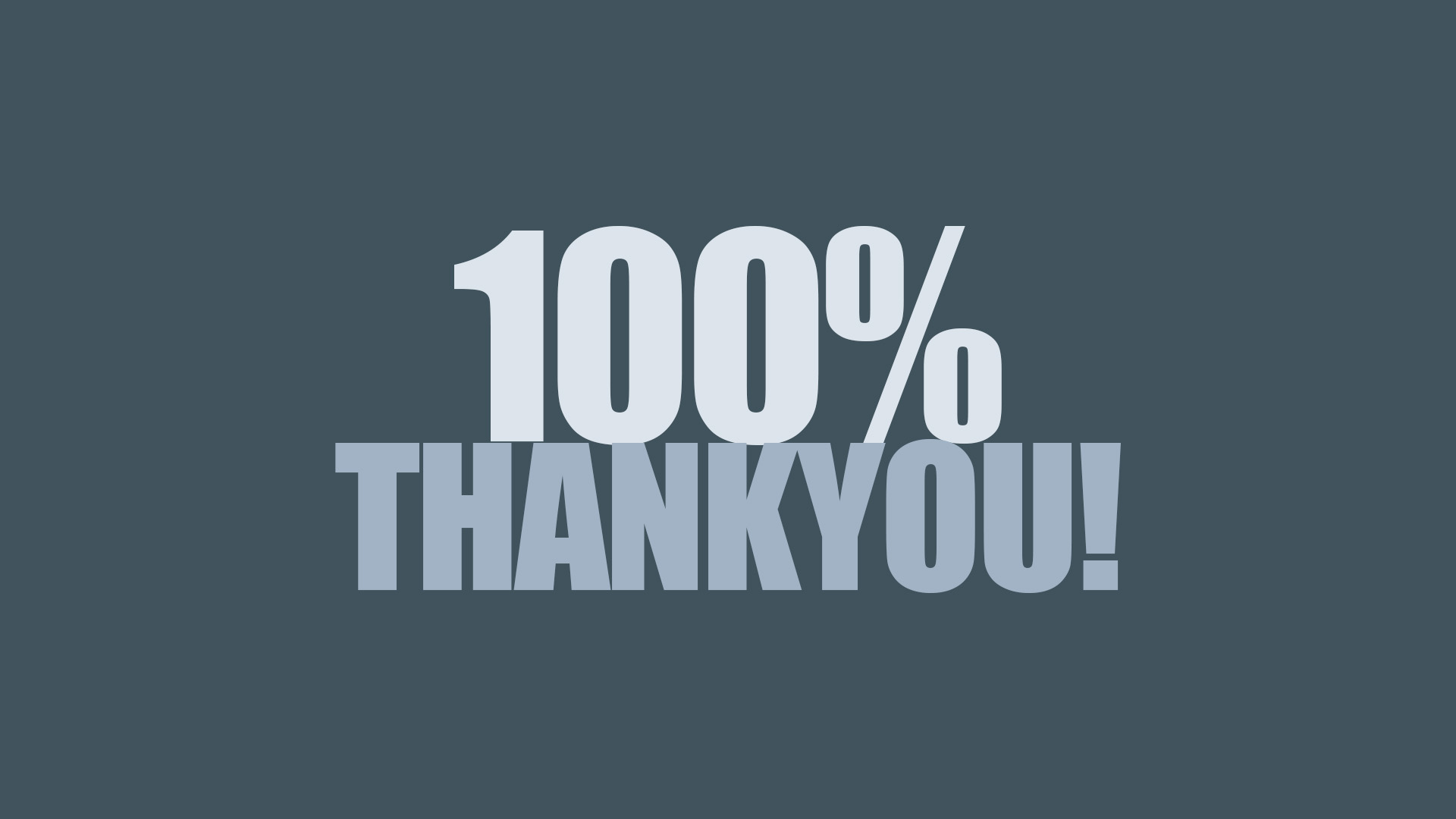 We're just so grateful for YOU!!