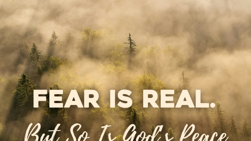 Fear Is Real. But So Is God’s Peace.